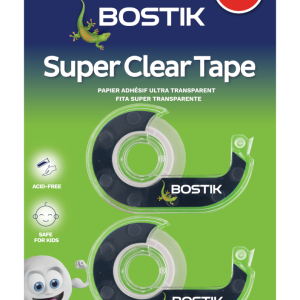 ADH TAPE 18X20 CLEAR VALUE PACK BOSTIK + DISP