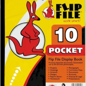 DISPLAY FILE A4 10 POCKET FLIP FILE