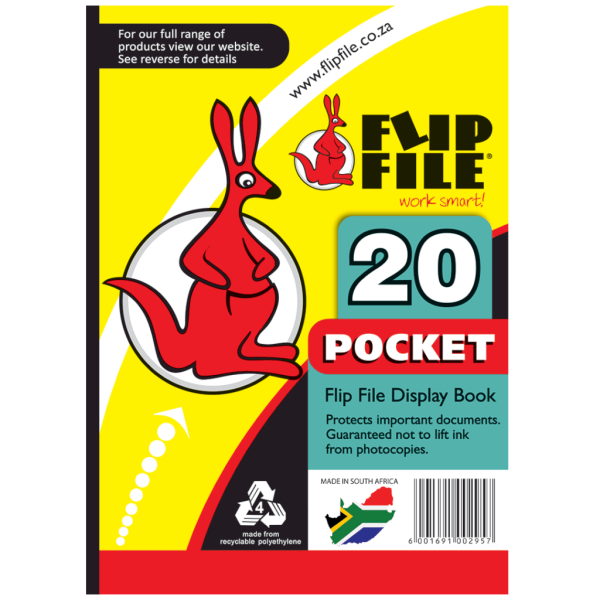 DISPLAY FILE A5 20 POCKET FLIP FILE