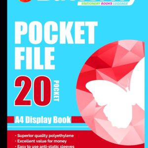 POCKET FILE - A4 50µM 20 POCKET DISPLAY BOOK