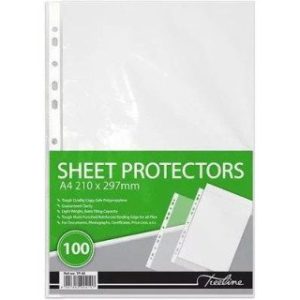 FILING POCKETS A4 100'S 40MIC PP L/DUTY