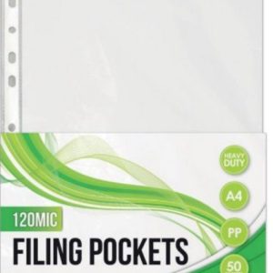 FILING POCKETS A4 10'S 40MIC PP L/DUTY